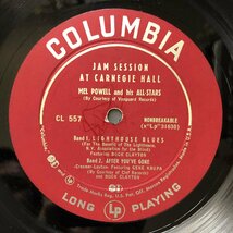 原信夫Collection 美盤 重量盤 1954年 米国 本国オリジナル盤 Mel Powell's All-Stars LPレコード Jam Session At Carnegie Hall Jam_画像7