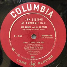 原信夫Collection 美盤 重量盤 1954年 米国 本国オリジナル盤 Mel Powell's All-Stars LPレコード Jam Session At Carnegie Hall Jam_画像9