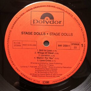 良盤 激レア 1988年 欧州盤 オリジナルリリース盤 ステージ・ドールズ Stage Dolls LPレコード S/T ロック ノルウェー・バンドの画像7