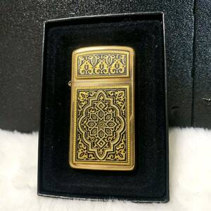 ●保証付 幻の逸品●ZIPPO ジッポー TOLEDO SLIM PROTOTYPE トレド スリム プロトタイプ 象嵌細工風 ゴールド 金色 ライター 喫煙具 メンズ