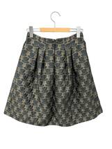 エムズグレイシー Coffee Cup Motif Skirt 917534 スカート 36 グレー ITVSBVB1W2UO_画像2