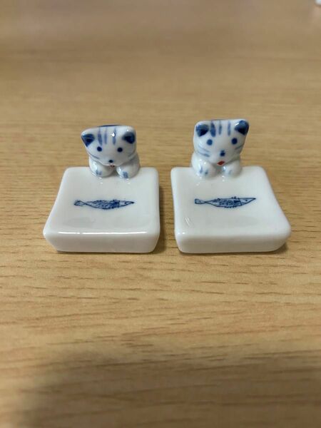 箸置き 陶器 ミニチュアオーナメント 猫