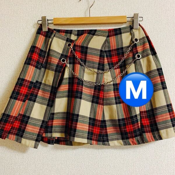 チェックミニスカート サイズM 制服 コスプレ