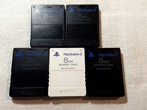 【即決】PS2 SONY メモリーカード 5個 