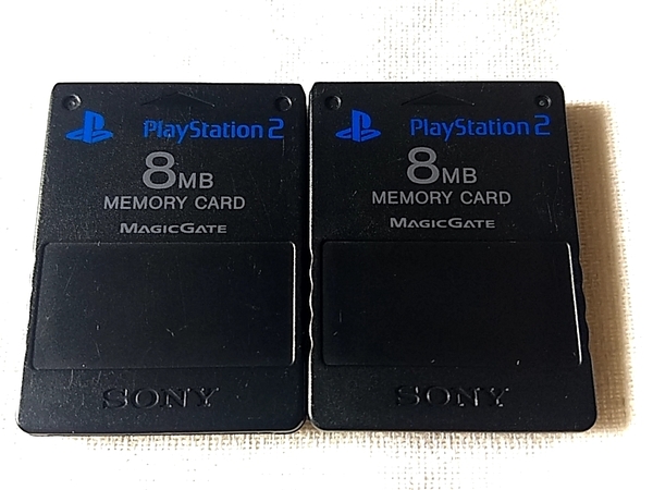 【即決】PS2 SONY メモリーカード 2個