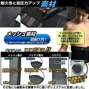 腰用サポーター 腰痛ベルト コルセット 腰ベルト ぎっくり腰 ヘルニア メッシュ 通気性 軽さ抜群 Wベルト 3Lサイズ 男女共用 送料無料の画像4