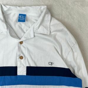 OP Ocean Pacific オーシャンパシフィック コットン100% 長袖ポロシャツ オープンカラー ゴルフ GOLF 胸ロゴ メンズ Lサイズの画像2