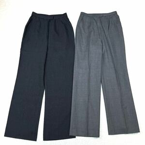 Leilian Leilian Italy made cloth slacks pants bottoms stretch pants pants business casual beautiful series Mrs. 7 number S~M corresponding 