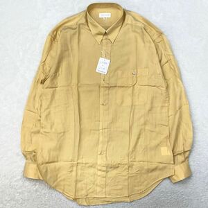 新品タグ付　edwards エドワーズ　レーヨンシャツ　レーヨン100% テロテロ　長袖シャツ 春夏　羽織り　上品　90s vintage L〜相当