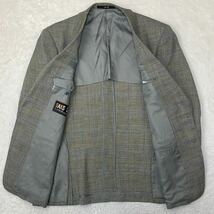 DAKS ダックス テーラードジャケット チェックジャケット シングル ウール100% 紳士服 英国 ブリティッシュ クラシック AB4_画像3