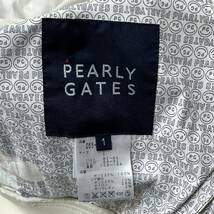 PEARLY GATES パーリーゲイツ ゴルフウェア トップス 半袖 バックロゴ 胸ロゴ レディース 1サイズ M相当 _画像6