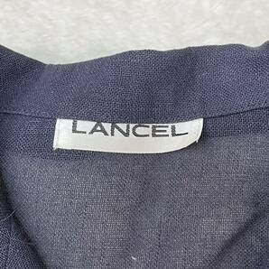 LANCEL ランセル リネンジャケット テーラードジャケット 透け感 羽織り スプリング 春物 日焼け防止 ラグジュアリー レディース9号M相当の画像4