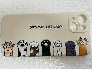 新品/iPhone13 猫 カバー 衝撃吸収 シリコン製 /カメラプロテクター付/スマホケース携帯ケース iPhoneケース/匿名送料無料