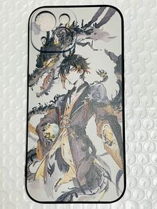 新品/iPhone15 原神 鍾離 カバー 衝撃吸収 シリコン製 /カメラプロテクター付/スマホケース携帯ケース iPhoneケース/匿名送料無料/b