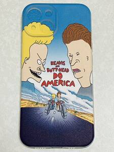 新品/iPhone15カバー ビーバス&バットヘッド 衝撃吸収 シリコン製 /カメラプロテクター付　　BEAVIS&BUTTHEAD iPhoneケース/匿名送料無料