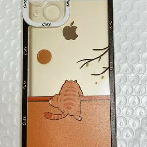 新品/iPhone13 壁登り 猫 カバー 衝撃吸収 シリコン製 /カメラプロテクター付/スマホケース携帯ケース iPhoneケース/匿名送料無料