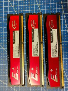 TEAM ELITE DDR3-1600MHz 12GB (4GB×3枚) TPRD34G1600HC11BK