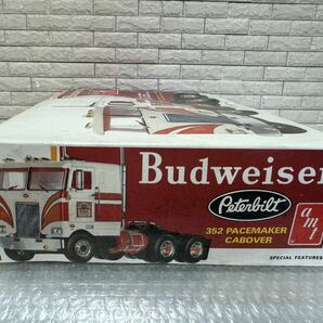 三478☆【現状品】amt Budweiser プラモデル 352 PACEMAKER CABOVER 1/25 トラック 組立途中 当時物 希少品☆の画像5