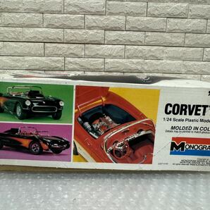 三505☆【未組立】MONOGRAM モノグラム '57 CORVETTE プラモデル 1/24 当時物 希少品☆の画像2