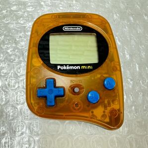 三537☆【現状品】任天堂 ニンテンドー Nintendo Pokemon mini ポケモンミニ MIN-001 ショックテトリス付 ウパーブルー 日焼け有☆の画像2