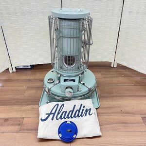 162* [ present condition goods ]Aladdin Aladdin kerosine stove BF3905 blue frame heater green 39 type nature ventilation type opening type 2008 year made with cover *