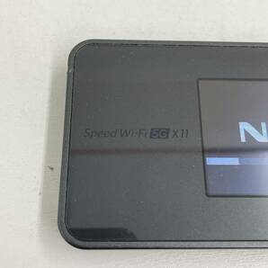 189☆【通電確認済】NEC Speed Wi-Fi 5G X11 NAR01 チタニウムグレー モバイルルーター ポケットWi-Fi 本体 外箱付き ☆の画像6