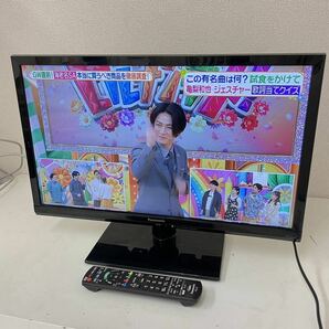 208☆【通電確認済】Panasonic パナソニック 24V型液晶テレビ VIERA ビエラ TH-24D325 2017年製 ハイビジョン USB HDD録画対応 ☆の画像1