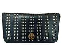 三518☆【中古品】TORY BURCH トリーバーチ 長財布 ラウンドファスナー ウォレット メンズ レディース ブラック☆_画像3