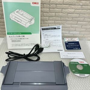 三528☆【通電確認済】OKI 沖データ MICROLINE 5460HU2 ラウンド型 小型 ドットプリンター ドットインパクトプリンタ☆の画像10