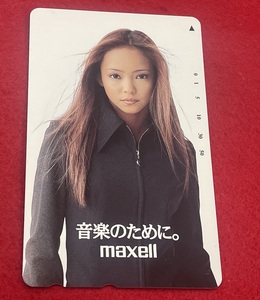 安室奈美恵 maxell テレカ 未使用