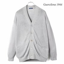 ◆【Guercilena 1944(グエルチレーナ)/春夏/リネンコットンミドルゲージVネックニットカーディガン(ALBERTO)】[grc2380011-48]_画像1