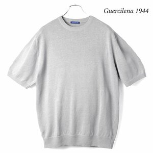 ◆【Guercilena 1944(グエルチレーナ)/春夏/リネンコットンハイゲージ半袖クルーネックソリッドニット(MATTEO)】[grc2380071-44]