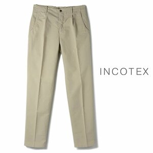 ◆【INCOTEX SLACKS(インコテックス スラックス)/コットンストレッチサテン1Pテーパードパンツ(174型/TAPERED FIT)】[itx2450011-33]