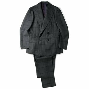 *[Stile Latino( stay rela Tino )/ spring summer / wool tropical check pattern 6B double-breasted suit (ANDREA)][stl2350051-50]