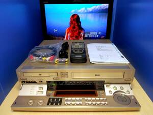 SONY WV-D10000　動作良好　ダビング用に最適 整備済 ★ ミニDV MiniDV / DV / S-VHS / VHS ダブルビデオデッキ ★ リモコン・取説・その他