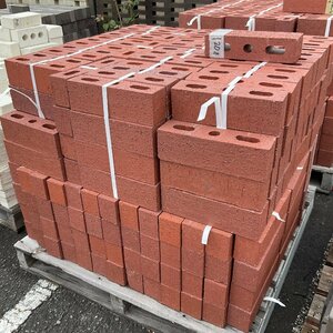  receipt limitation (pick up)!! red tea hole brick 300ps.@ large amount together out structure construction work flower . deformation . gram gardening garden DIY