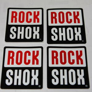 ロックショックス ROCK SHOX ステッカー4枚 縦75㎜ 横63㎜ の画像1