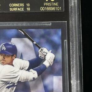 BGS 10 ブラックラベル Topps Now Shohei Ohtani OS-21 大谷翔平 ドジャース ユニフォーム 鑑定品 カードの画像3