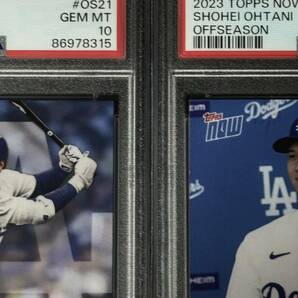 PSA 10 2023 TOPPS NOW OFFSEASON OS21 ＆ OS23 SHOHEI OHTANI 大谷翔平 ドジャース ユニフォーム 2枚セットの画像3