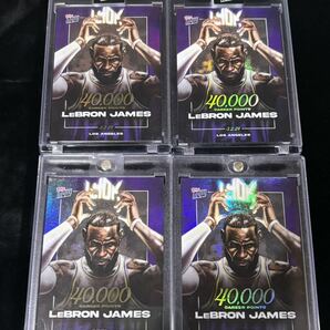 2023-24 TOPPS NOW Basketball Card LJ-40K LeBron James レブロン・ジェームズ カード 4枚セットの画像1