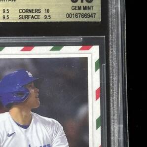 BGS 9＆ 9.5 TOPPS HOLIDAY COUNTDOWN 1 SHOHEI OHTANI 大谷翔平 鑑定品 2枚セット ドジャースの画像4