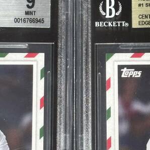 BGS 9＆ 9.5 TOPPS HOLIDAY COUNTDOWN 1 SHOHEI OHTANI 大谷翔平 鑑定品 2枚セット ドジャースの画像3