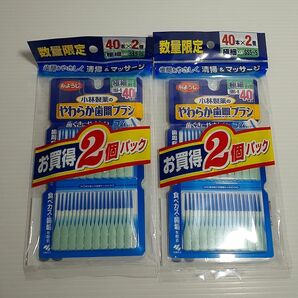 やわらか歯間ブラシ40本入×2個パック 小林製薬 ×2