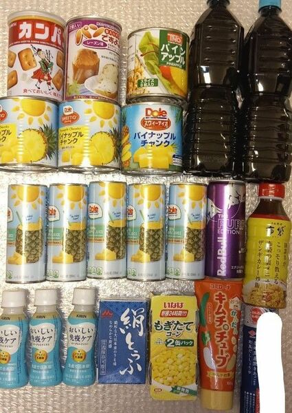 食品まとめセール　調味料飲料　果物缶詰　