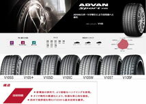 業販品 22インチ 285/35R22 (106Y) N0 XL YOKOHAMA ADVAN Sport V105 ヨコハマ アドバン スポーツ 夏タイヤのみ 1本_画像2