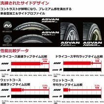 業販品 19インチ 255/40R19 100W XL YOKOHAMA ADVAN NEOVA AD09 ヨコハマ アドバン ネオバ 夏タイヤのみ 2本_画像5