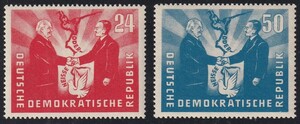 東ドイツ・ポーランド大統領来訪＜１９５１年＞（未）２種完