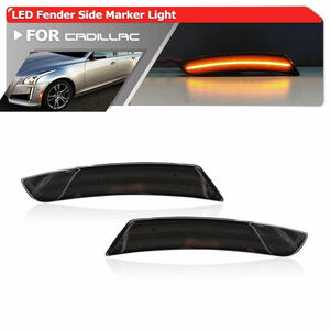  overwhelming presence! ultra elegant! LED smoked fender turn signal side marker Cadillac ATS coupe premium blue ED white ED