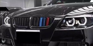 スポーティ全開♪ BMW Mカラー M3ルック Grille E90 E91 320i 323i 325i 325xi 330i 330xi 335i sedan ツーリング 3 Series