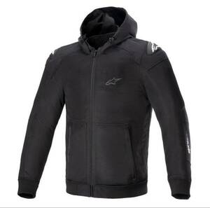 alpinestars アルパインスターズ SEKTOR MESH v2 HOODIE *ASIA 1092 BLACK LIGHT GRAY ジャケット 黒系 ツーリング　タウンユース Ｌサイズ